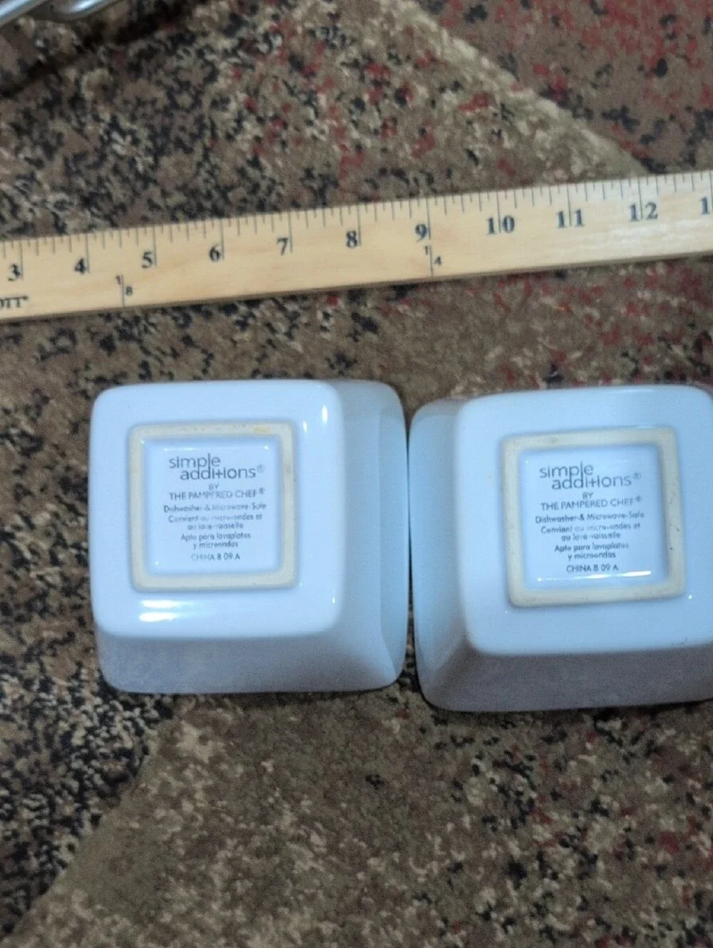 Simple Additions By Pampered Ceramic Double Dip Server with Chrome Stand - White